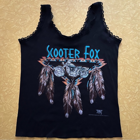 American Vintage Tops - 1993 USA made Scooter Fox Maui tank
